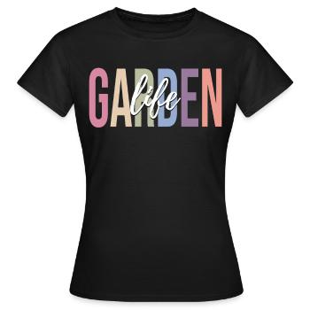 Gartenarbeit Gärtner - Frauen T-Shirt - Schwarz - Vorne - AI Model Female 172 dark (172cm)