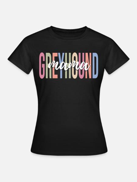 Windhund-Mama Hundeliebhaberin Hundemama - Frauen T-Shirt - Schwarz