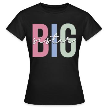 Older sister - Women's T-Shirt - black - Front - AI Model Female 172 dark (172cm)