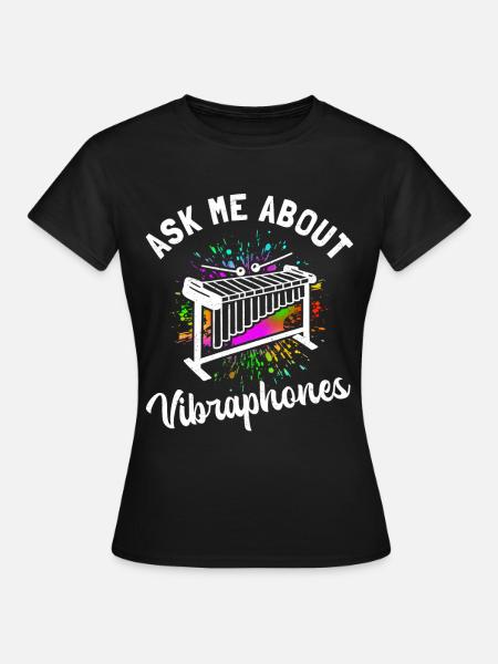 Vibraphon Vibraphoniste Vibraphone Cadeau Vibraphone - T-shirt Femme - noir