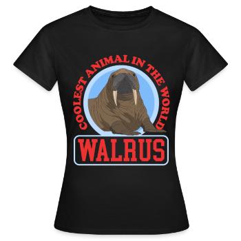 Morse Morse Morse Morse Cadeau de morse - T-shirt Femme - noir - Devant - AI Model Female 172 dark (172cm)