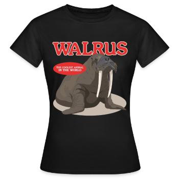 Morse Morse Morse Morse Cadeau de morse - T-shirt Femme - noir - Devant - AI Model Female 172 dark (172cm)