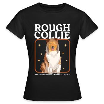 Collie Collie Collie Chien Collies Cadeau - T-shirt Femme - noir - Devant - AI Model Female 172 dark (172cm)