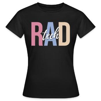 Radiologe Radiologie Nukleare Strahlung - Frauen T-Shirt - Schwarz - Vorne - AI Model Female 172 dark (172cm)