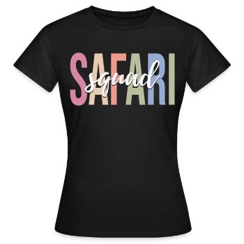 Safari Lovers Zoo Safari - T-shirt Femme - noir - Devant - AI Model Female 172 dark (172cm)