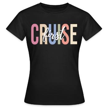 Croisière Vacances Croisière Bateau de croisière - T-shirt Femme - noir - Devant - AI Model Female 172 dark (172cm)