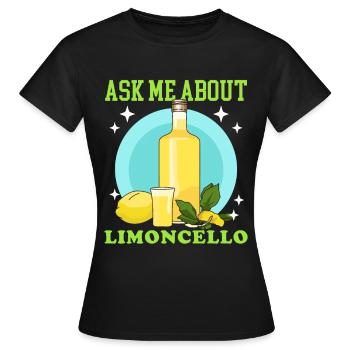 Limoncello Liqueur from Lemons Gift - Women's T-Shirt - black - Front - AI Model Female 172 dark (172cm)