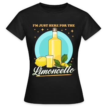 Limoncello Lemon Liqueur Gift - Women's T-Shirt - black - Front - AI Model Female 172 dark (172cm)