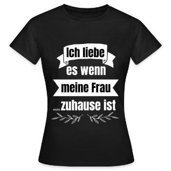Ich liebe - lustiger Spruch für Männer - Macho - Frauen T-Shirt - Schwarz - Vorne - AI Model Female 172 dark (172cm)