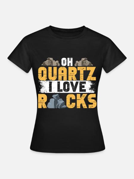 Gesteinsjagd Mineralienjäger - Frauen T-Shirt - Schwarz