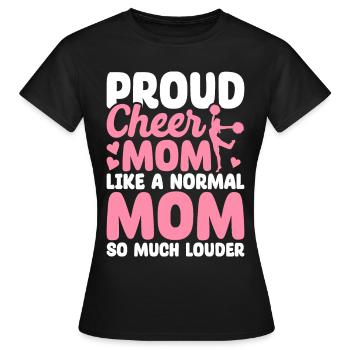 Lustiges Cheerleading Cheerleader Cheer Squad Chee - Frauen T-Shirt - Schwarz - Vorne - AI Model Female 172 dark (172cm)
