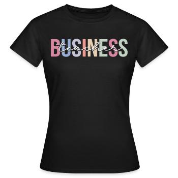 Enseignement des enseignants de commerce - T-shirt Femme - noir - Devant - AI Model Female 172 dark (172cm)