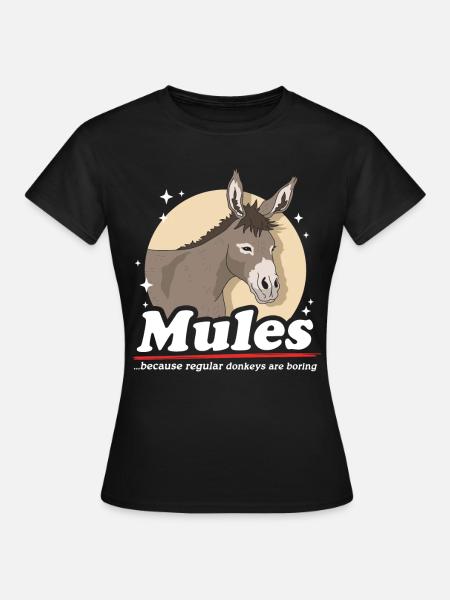 Maultier Muli Maulesel Maultiere Geschenk - Frauen T-Shirt - Schwarz