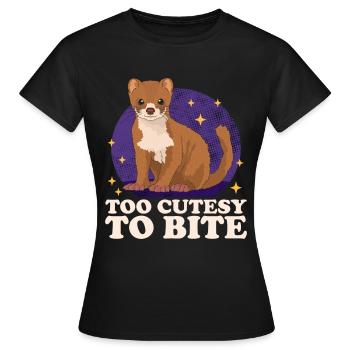 Weasel Mouse Weasel Small Weasel Gift - Women's T-Shirt - black - Front - AI Model Female 172 dark (172cm)
