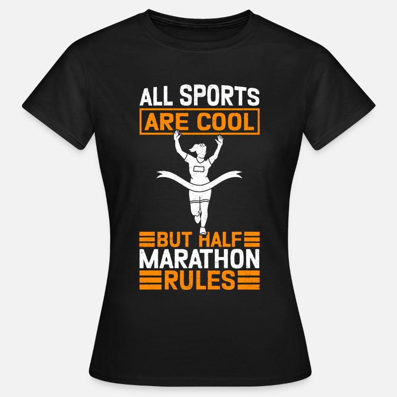 Mezza Maratona Mezza Maratona Regalo - Maglietta da donna - nero