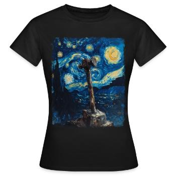 Bladesmith Bladesmith Cutler Ster - T-shirt Femme - noir - Devant - AI Model Female 172 dark (172cm)