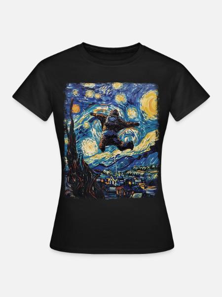 Wingsuit Wingsuit Volant Aviator Skyde Sternennac - T-shirt Femme - noir