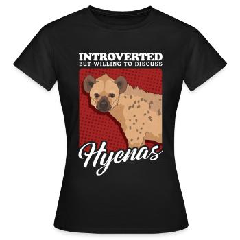 Hyène Hyène tachetée Cadeau - T-shirt Femme - noir - Devant - AI Model Female 172 dark (172cm)