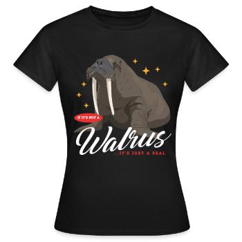 Cadeau de morse morse - T-shirt Femme - noir - Devant - AI Model Female 172 dark (172cm)