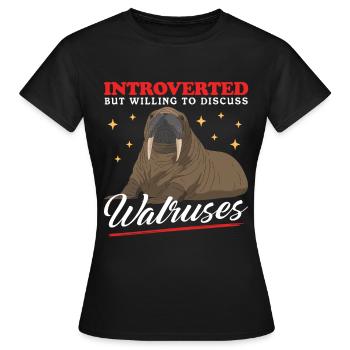 Morse Morse Morse Morse Cadeau de morse - T-shirt Femme - noir - Devant - AI Model Female 172 dark (172cm)