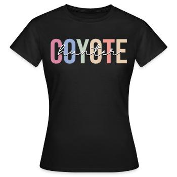 Chasseurs de coyotes Chasse au coyote - T-shirt Femme - noir - Devant - AI Model Female 172 dark (172cm)