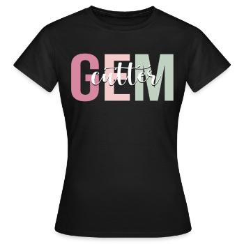 Gemstone Cutter Cutting - Women's T-Shirt - black - Front - AI Model Female 172 dark (172cm)