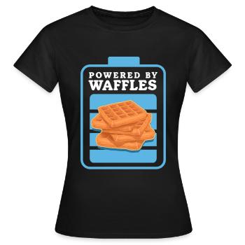 Waffles Waffle Lover Waffle Gift - Women's T-Shirt - black - Front - AI Model Female 172 dark (172cm)