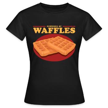 Waffle Waffle Lover Waffles Gift - Women's T-Shirt - black - Front - AI Model Female 172 dark (172cm)
