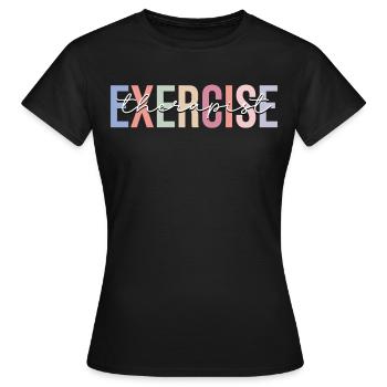 Thérapie par le mouvement - T-shirt Femme - noir - Devant - AI Model Female 172 dark (172cm)