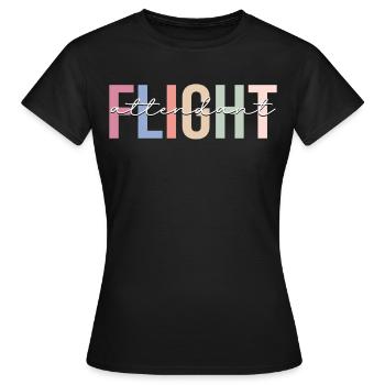 Hôtesse de l’air hôtesse de l’air - T-shirt Femme - noir - Devant - AI Model Female 172 dark (172cm)