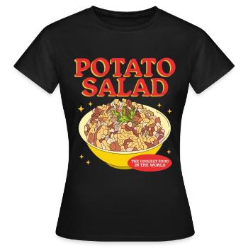 Kartoffelsalat Erdäpfelsalat Geschenke - Frauen T-Shirt - Schwarz - Vorne - AI Model Female 172 dark (172cm)
