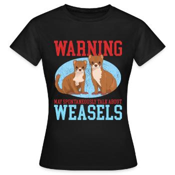 Weasel Mouse Weasel Small Weasel Gift - Women's T-Shirt - black - Front - AI Model Female 172 dark (172cm)
