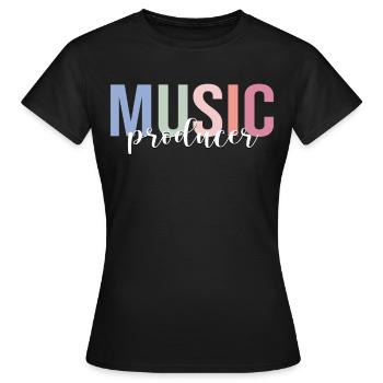 Producteur de musique Musicien électronique Beat Maker - T-shirt Femme - noir - Devant - AI Model Female 172 dark (172cm)