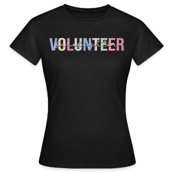 Pompiers volontaires Pompiers - T-shirt Femme - noir - Devant - AI Model Female 172 dark (172cm)