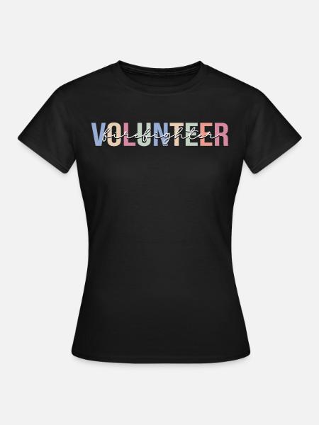 Freiwillige Feuerwehr Feuerwehrleute - Frauen T-Shirt - Schwarz