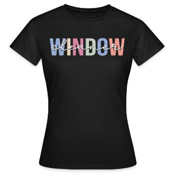 Nettoyage de nettoyant pour vitres - T-shirt Femme - noir - Devant - AI Model Female 172 dark (172cm)