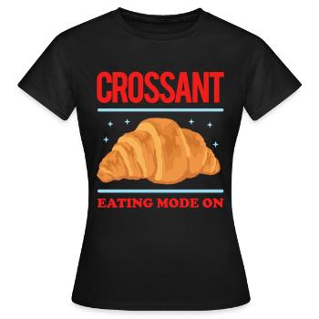 Croissant Croissant Croissant Beugel Croissants Cadeaux - T-shirt Femme - noir - Devant - AI Model Female 172 dark (172cm)