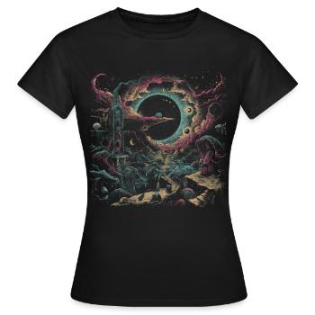 Weirdcore Aesthetic Nightmare Dreamcore - Women's T-Shirt - black - Front - AI Model Female 172 dark (172cm)