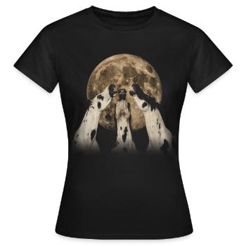 Appaloosa Cheval Lune Hurlante - T-shirt Femme - noir - Devant - AI Model Female 172 dark (172cm)