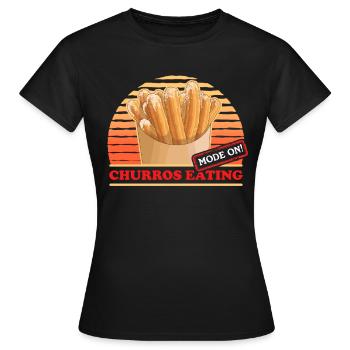 Churros Churro Cadeau - T-shirt Femme - noir - Devant - AI Model Female 172 dark (172cm)