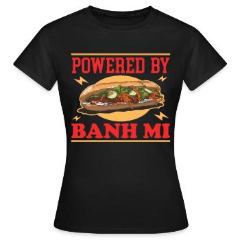 Bánh Mì Banh Mi Sandwiches Gift - Women's T-Shirt - black - Front - AI Model Female 172 dark (172cm)
