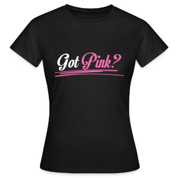 Breast Cancer Awareness - Women's T-Shirt - black - Front - AI Model Female 172 dark (172cm)