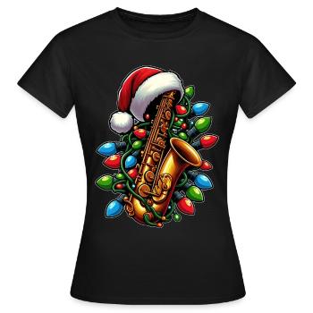Saxophonist Saxophonist Saxist Sax - Women's T-Shirt - black - Front - AI Model Female 172 dark (172cm)