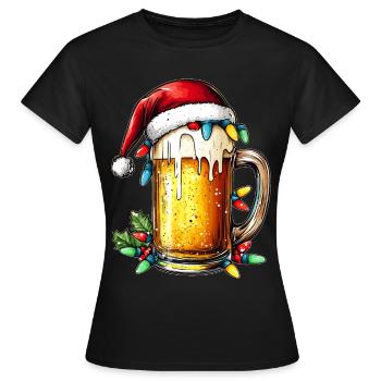 Craft Beer Brewer Brewery Home Brewery Christmas - Women's T-Shirt - black - Front - AI Model Female 172 dark (172cm)