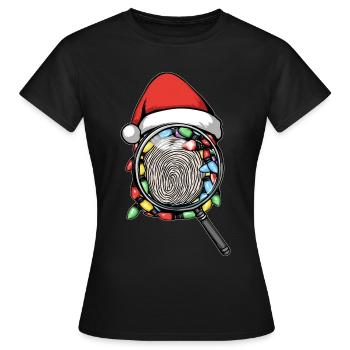 Scientifique médico-légal Preuves médico-légales - T-shirt Femme - noir - Devant - AI Model Female 172 dark (172cm)
