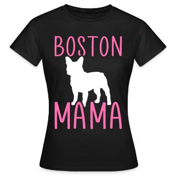 Boston Mom Boston Terrier Mom Mom Mom - T-shirt Femme - noir - Devant - AI Model Female 172 dark (172cm)