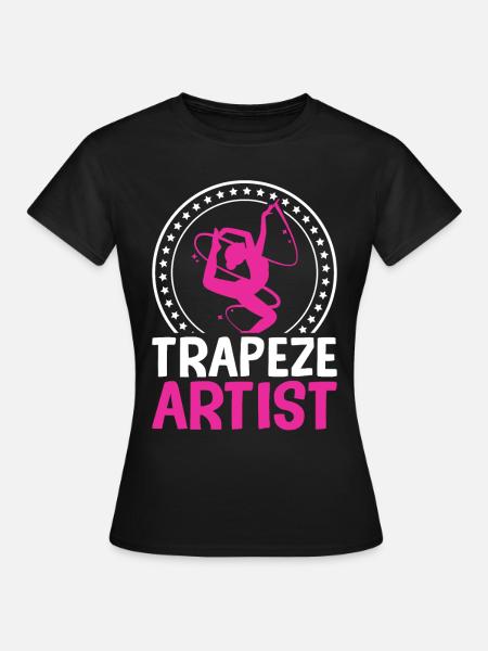 Trapéziste Cirque Fête Carnaval - T-shirt Femme - noir