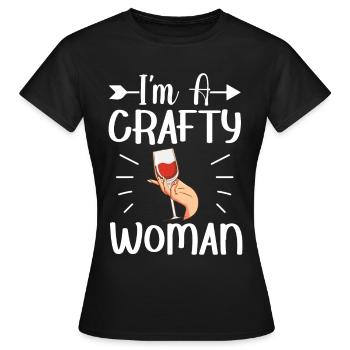 Lustiges Craft Beer Hopfen Hausgebräu Ich bin eine - Frauen T-Shirt - Schwarz - Vorne - AI Model Female 172 dark (172cm)