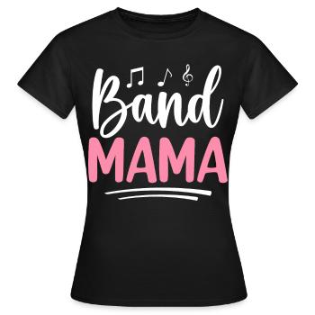 Band Mama Saxophone Mama Saxophonist - Women's T-Shirt - black - Front - AI Model Female 172 dark (172cm)