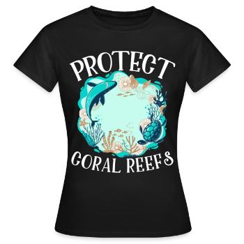 Schützen Sie Korallenriffe Korallenaquarium - Frauen T-Shirt - Schwarz - Vorne - AI Model Female 172 dark (172cm)